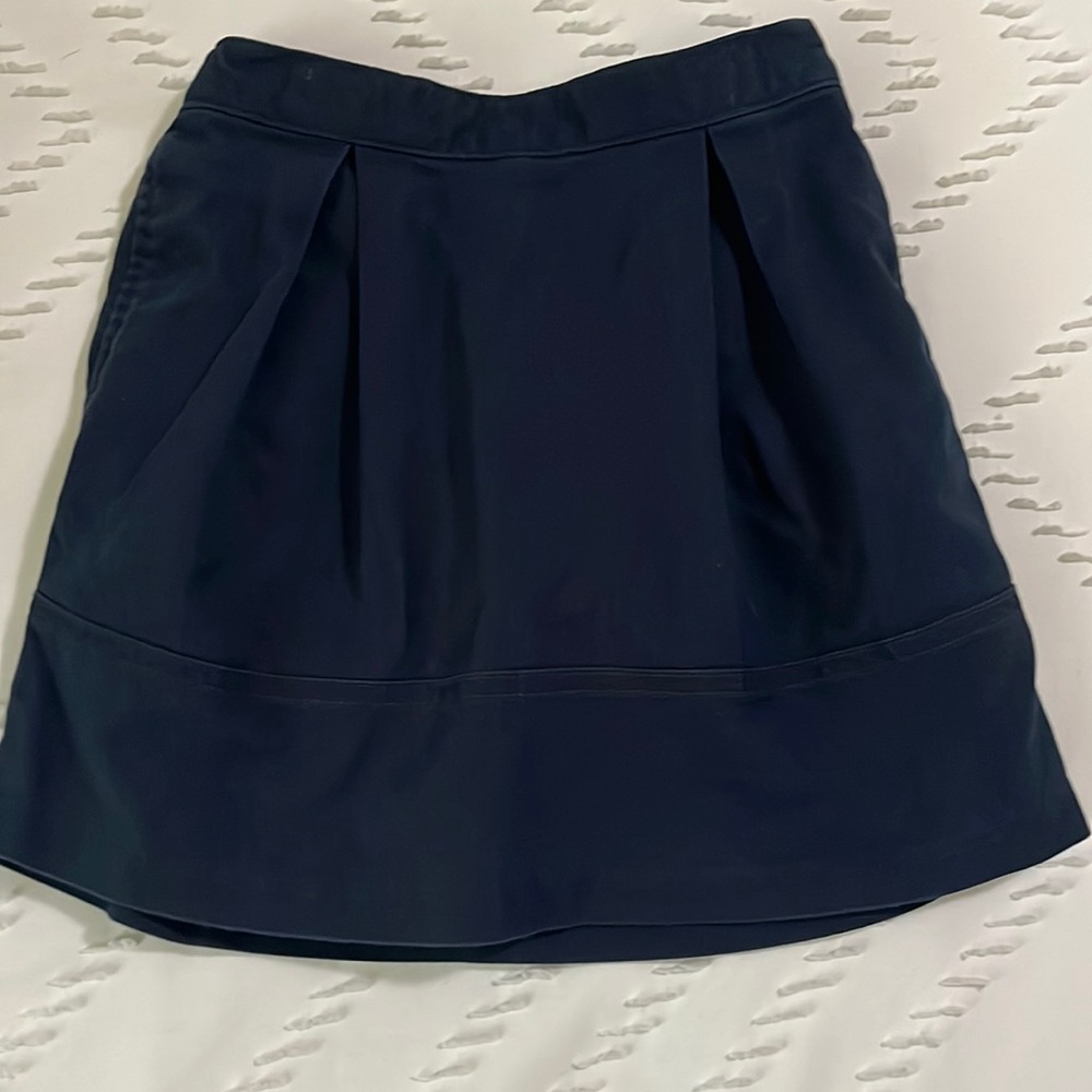 💙 Lands End Girl’s Pleated Skort School Uniform Top of Knee (5) Navy Blue